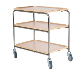 Rullbord med 3 laminatskivor Hallins