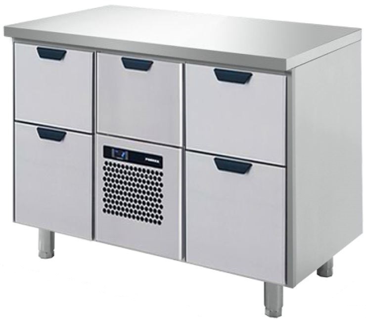 Dryckeskylbänk med slät arbetsskiva, 1260*550*900