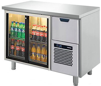 Dryckeskylbänk med slät arbetsskiva, 1260*550*900