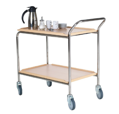 Bordsvagn med laminatskivor Hallins