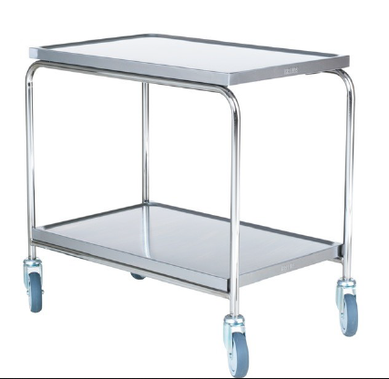 Rullbord med 2 rostfria skivor Hallins