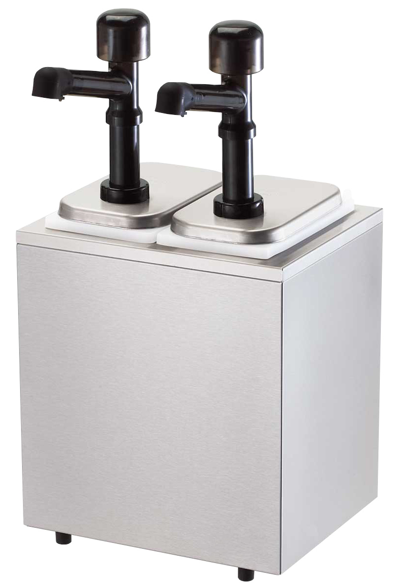 Såsdispenser med 2 pumpar