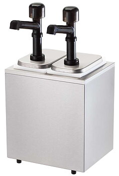 Såsdispenser med 2 pumpar