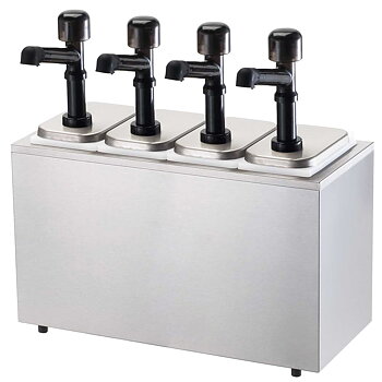 Såsdispenser med 4 pumpar