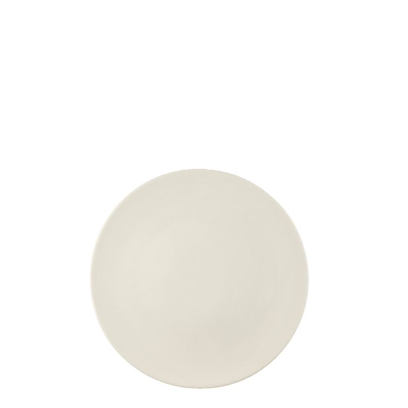 Flat tallrik 28 cm, Zen benvit