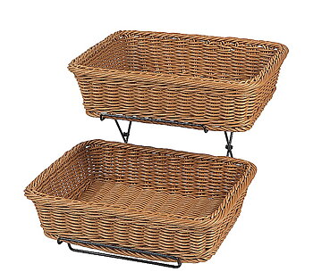 Brödkorg  brun st à 360*270*90mm med ställning