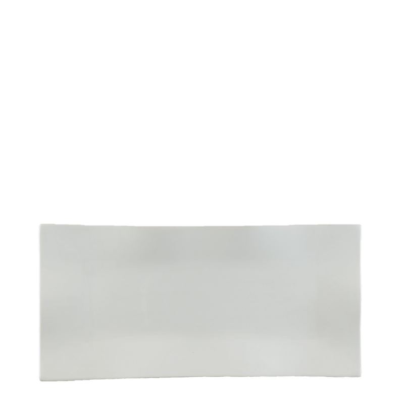 Flat tallrik 35x17 cm, Vågig Strömgården