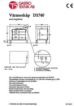 Värmeskåp Gastroteknik