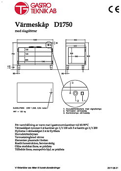 Värmeskåp Gastroteknik