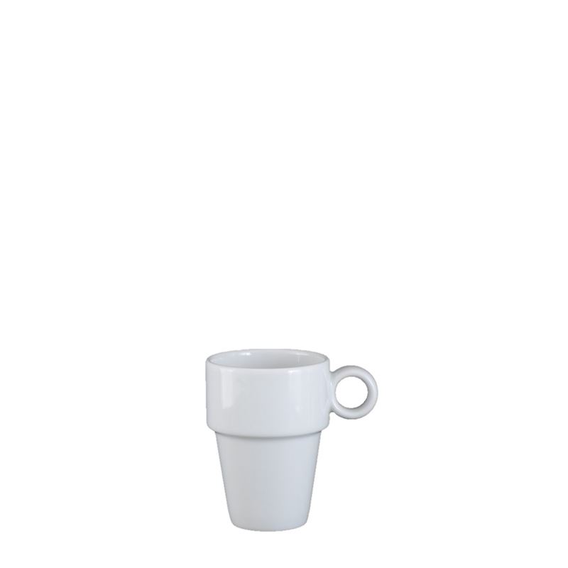 Mugg 20 cl, stapelbar, med öra Hel