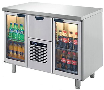 Dryckeskylbänk med slät arbetsskiva, 1260*650*900