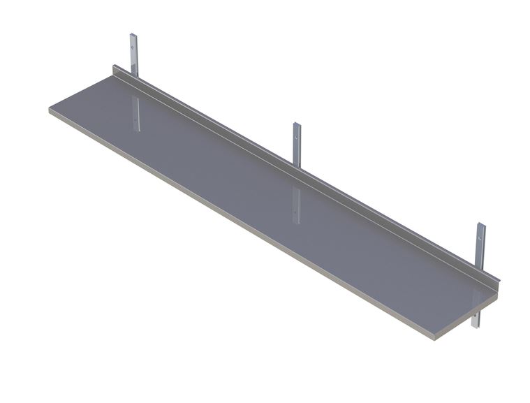 Vägghylla tre plan 400 mm djup