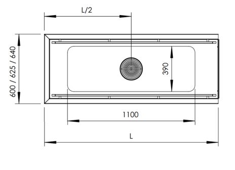 Inmatningsbänk med 100mm bassäng - 2