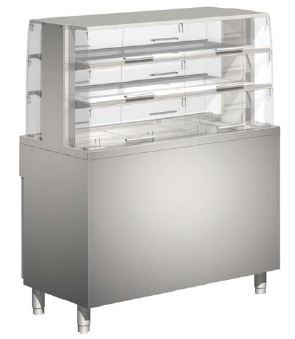 Självbetjäningsmonter, dubbelsidig, kyld,  DL1602CL-DS