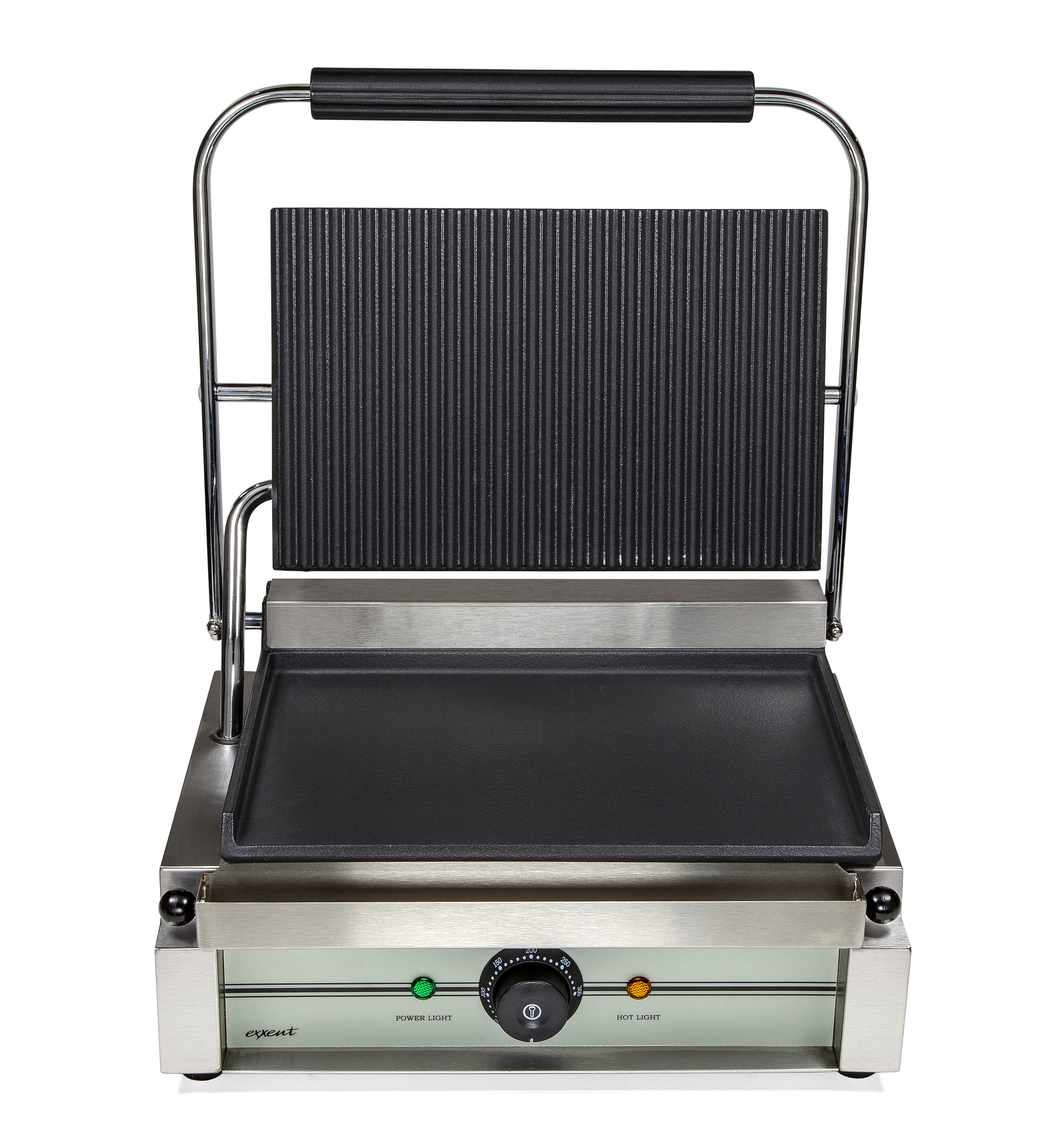 Klämgrill Panini, räfflad/slät