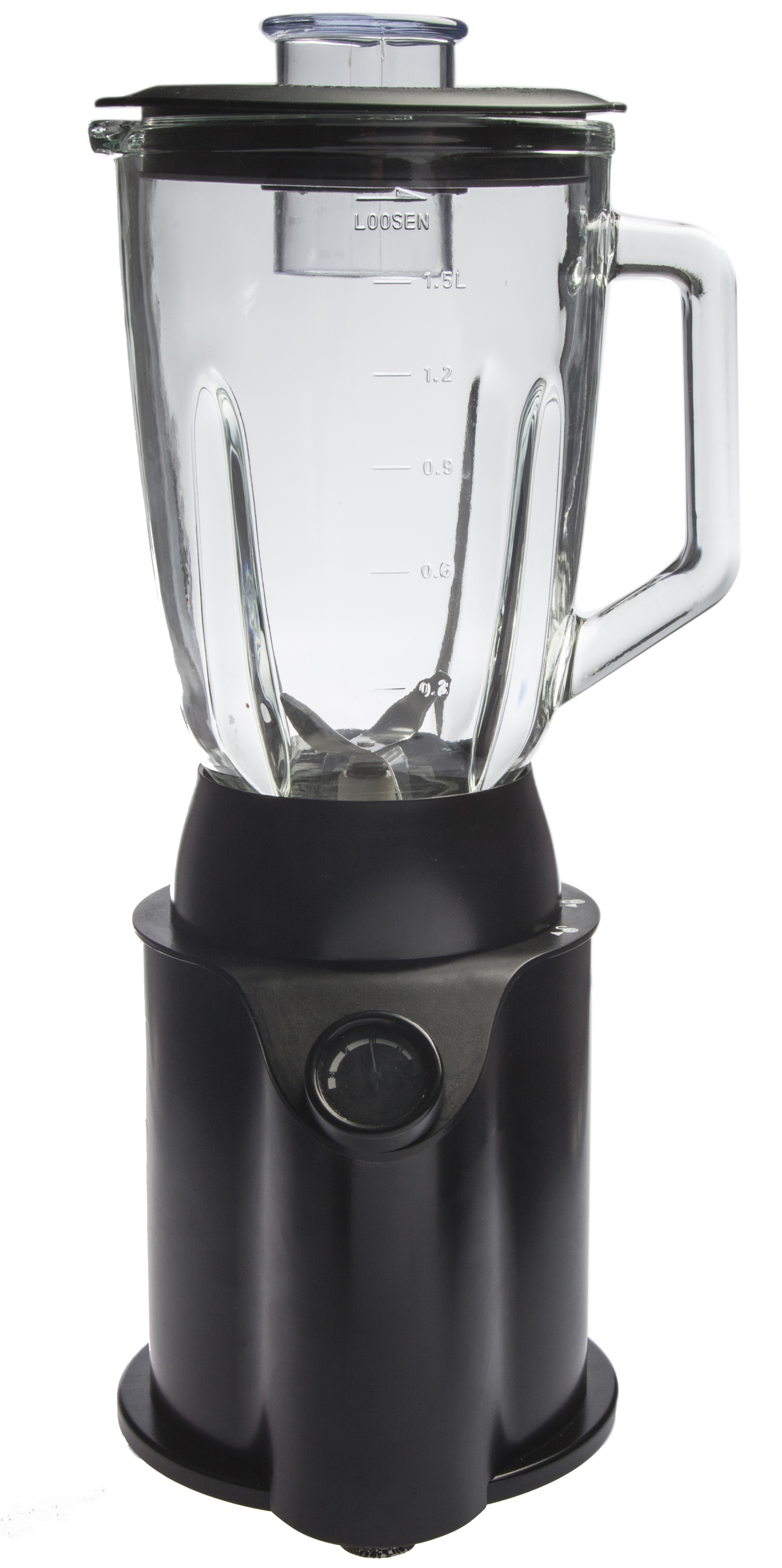 Blender, matt svart stål