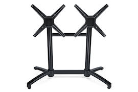 Bordsstativ fällbart, svart aluminium - 2