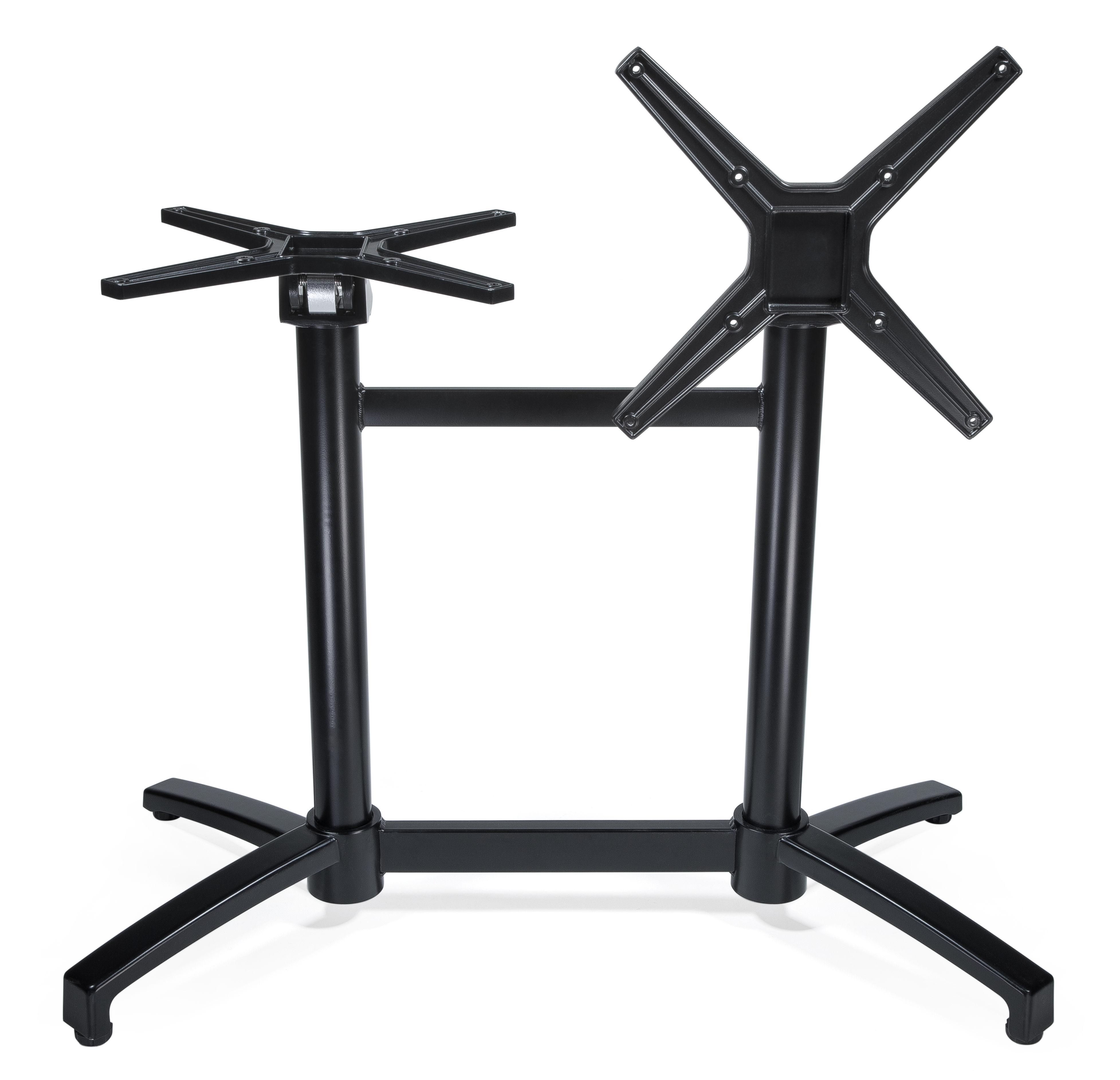 Bordsstativ fällbart, svart aluminium - 3