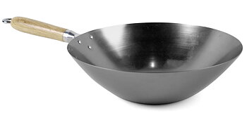 Wok 4,5 L Ø 33 cm, flat botten