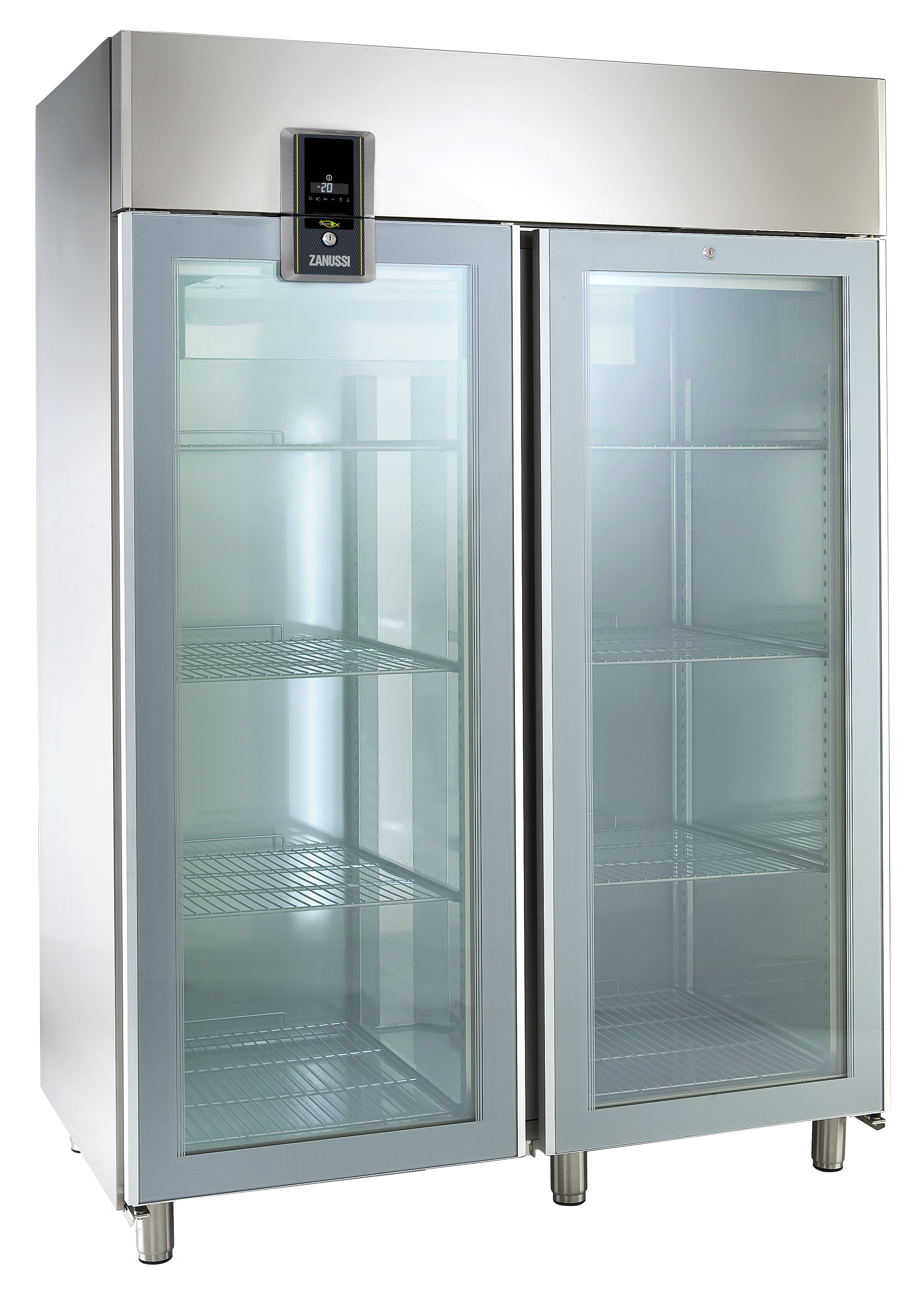 Zanussi Frysskåp NPT(digital display) 2-glasdörrar 1430 liter. -20/-15°C. AISI 304 NPT142GF