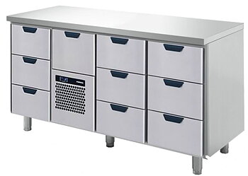 Kylbänk med slät arbetsskiva, 1660*650*900