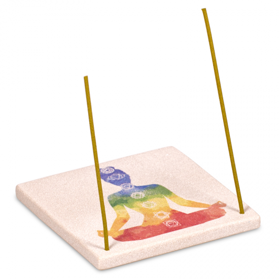 Rökelshållare mediterande kropp med Chakra