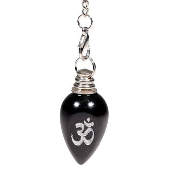 Pendel - Svart Agat - Ohm