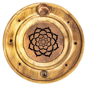 Rökelsehållare Trä - Lotus Mandala 