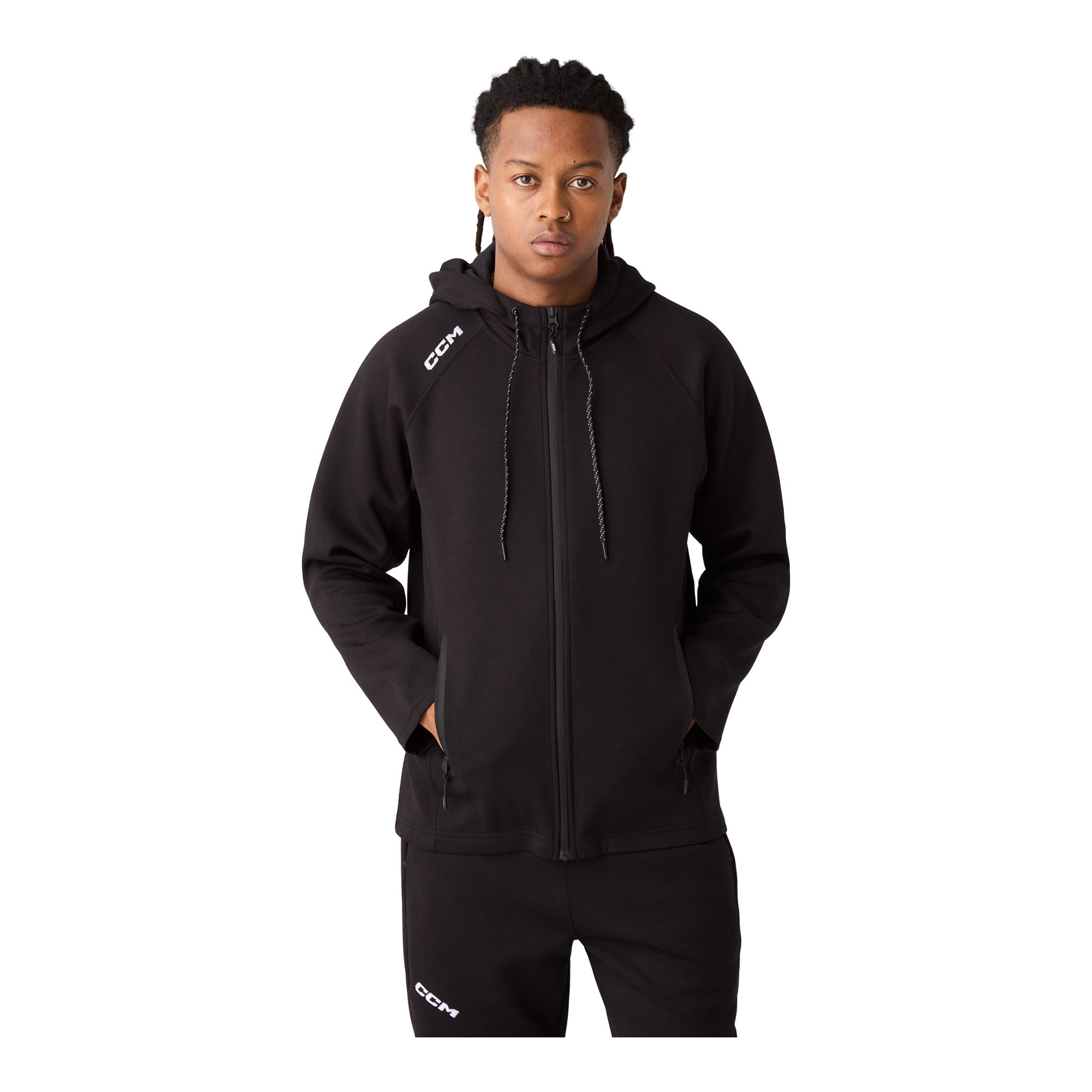 CCM Team Locker Room Full Zip Hood Sr  - 8