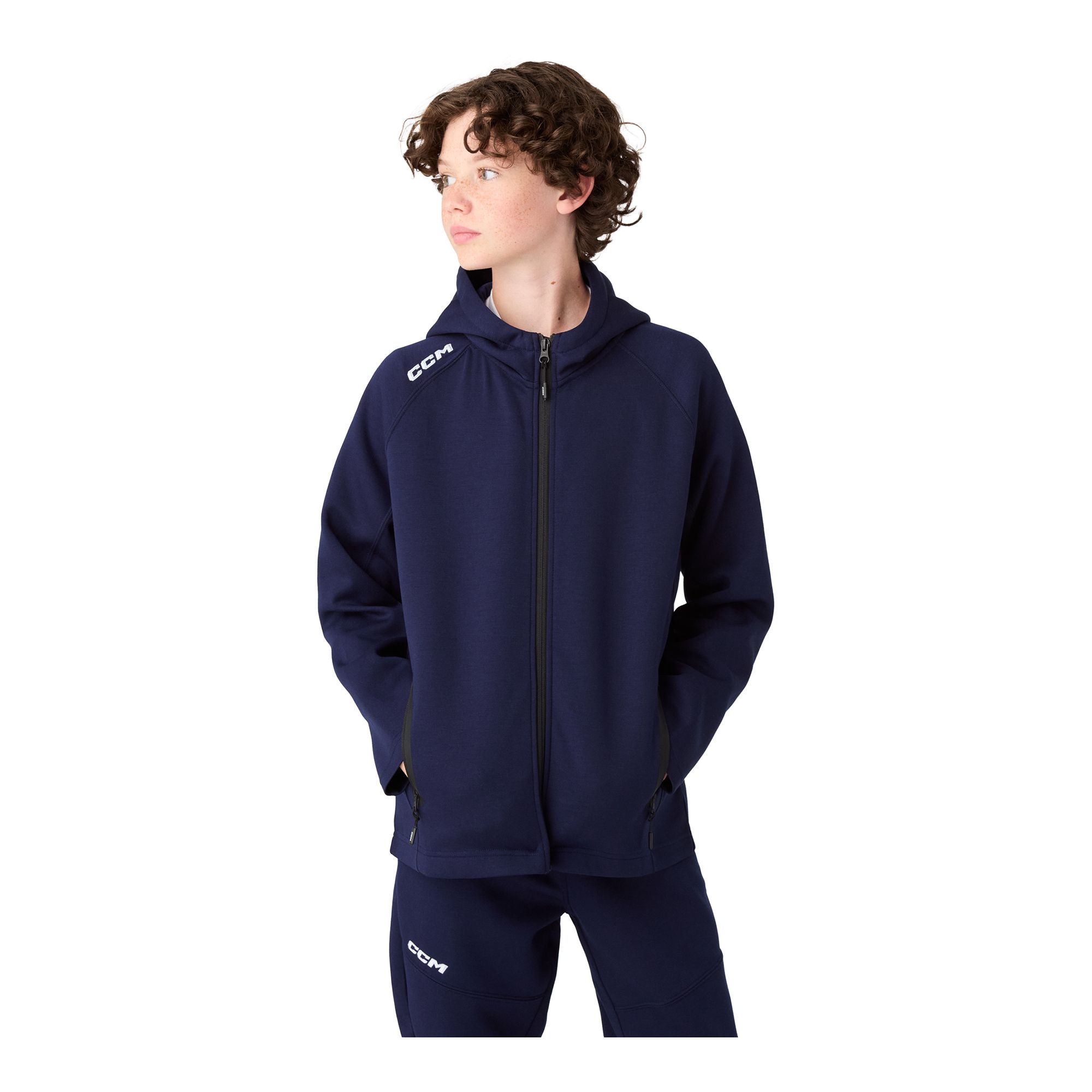 CCM Team Locker Room Full Zip Hood Jr  - 2