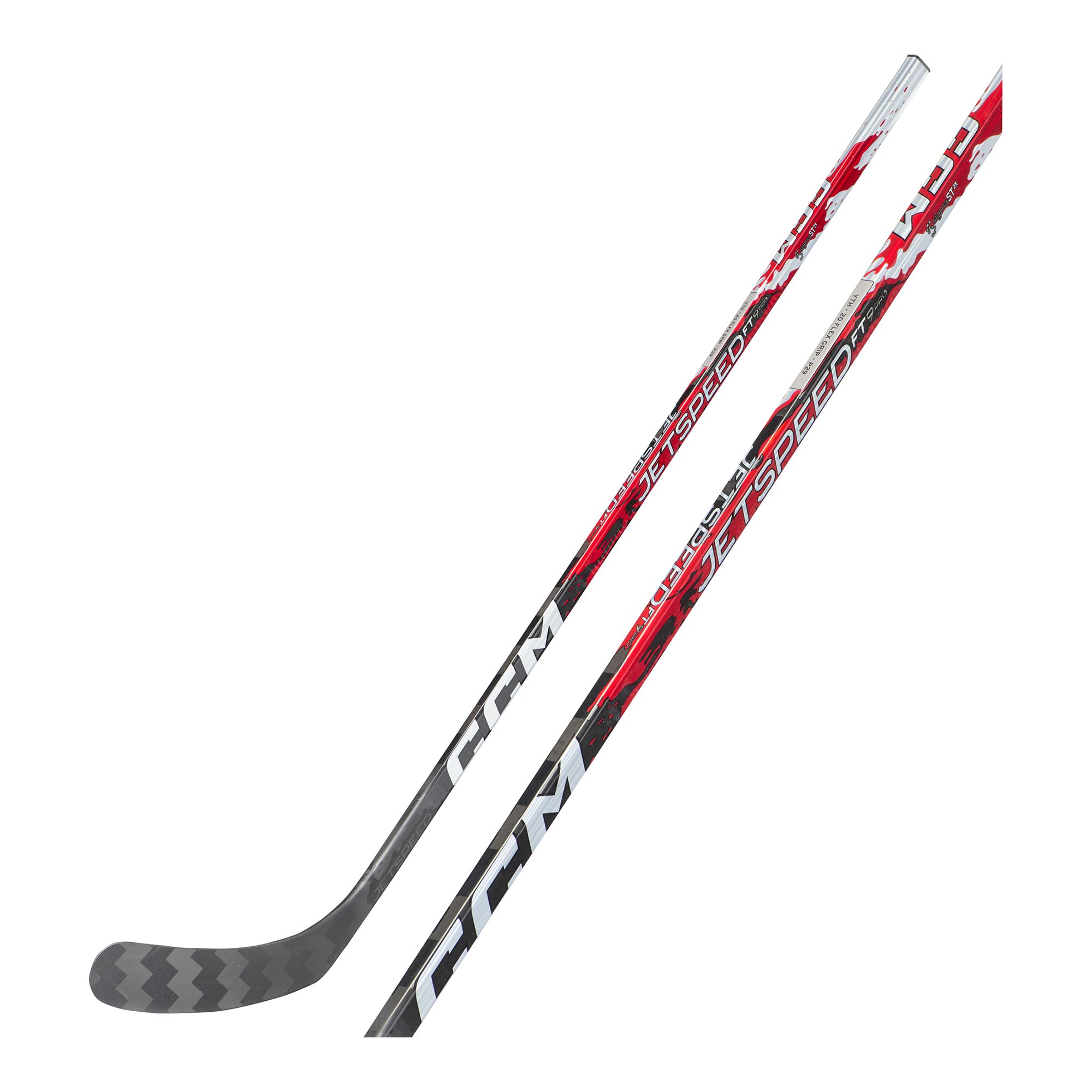 CCM Hockey Stick Jetspeed Ft9 Pro Red Yth Hockeyklubba - 4