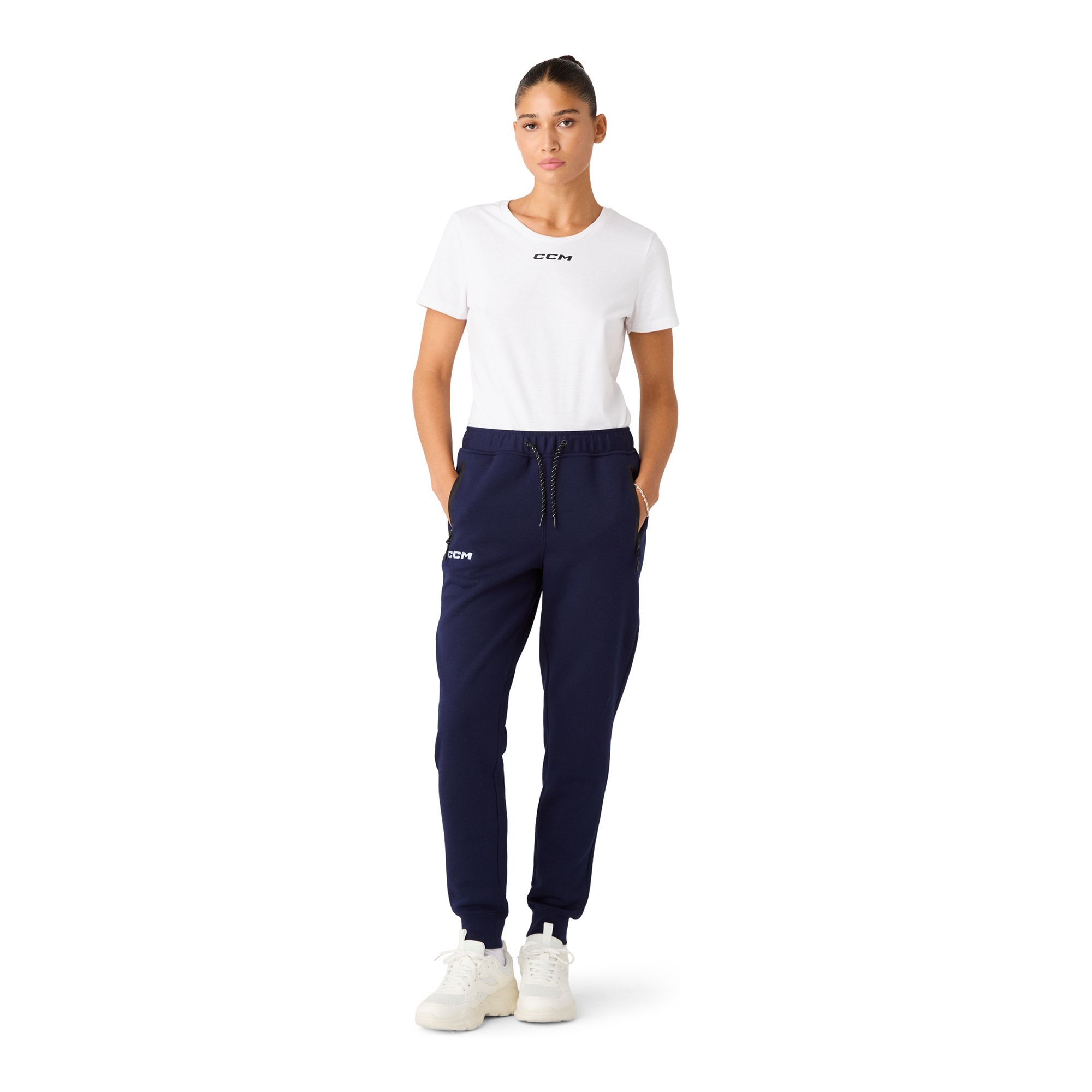 CCM Team Womens Locker Room Cuffed Jogger Collegebyxor - 3