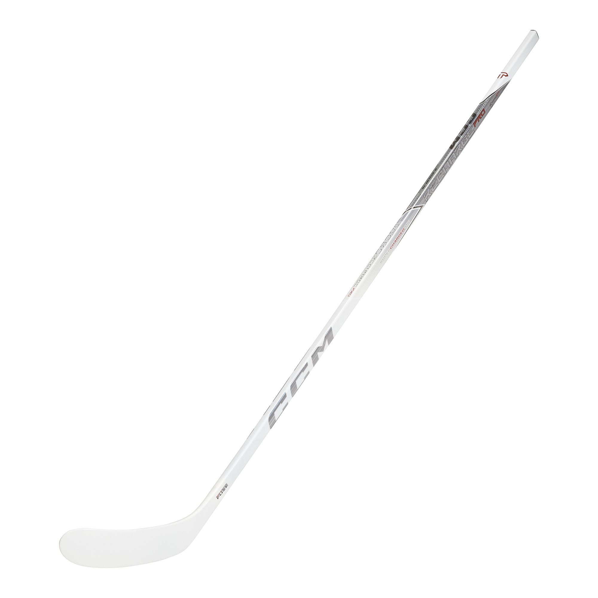 CCM Hockey Stick Tacks Recharge Pro White Sr Hockeyklubba - 12