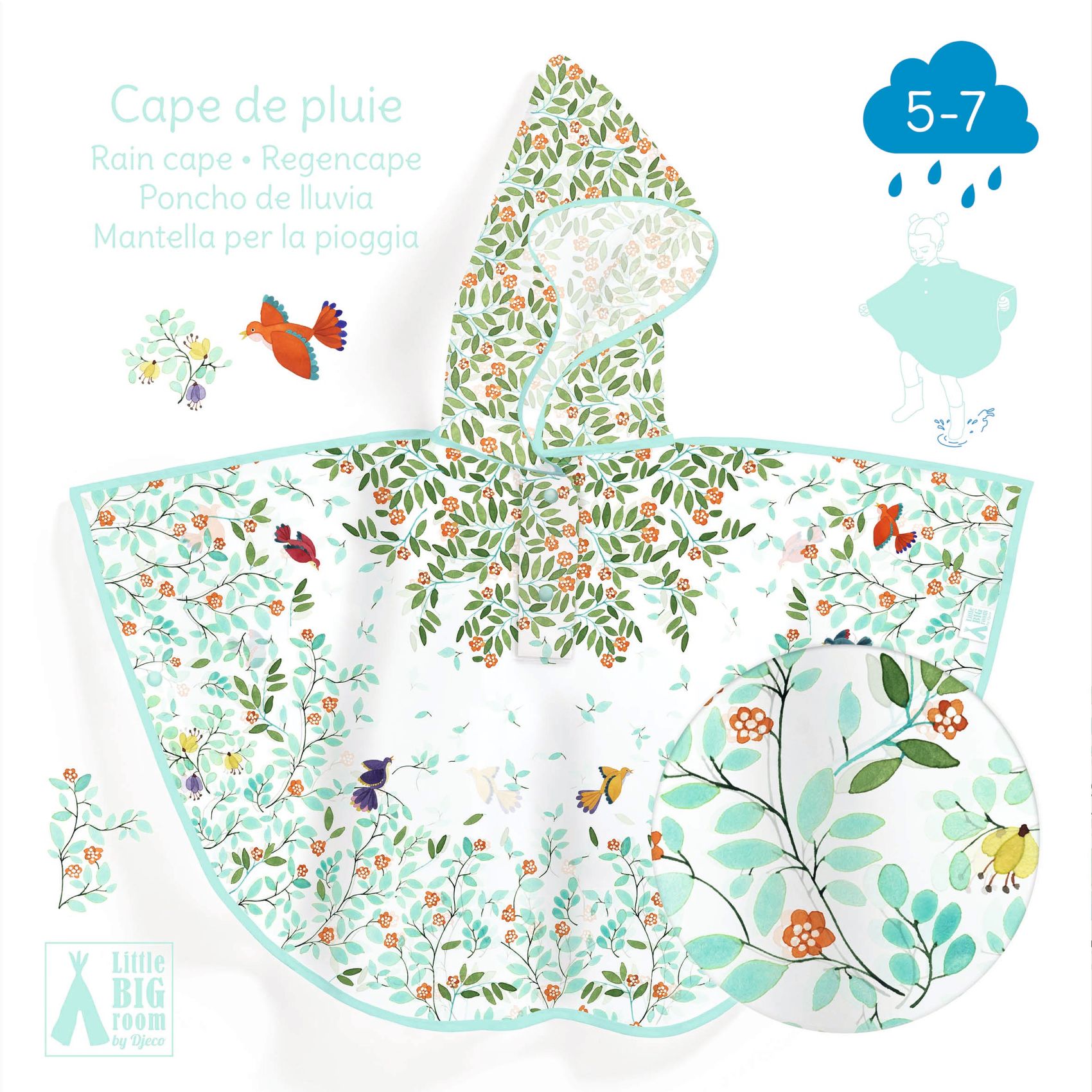 Regnponcho Foliage Djeco - 2
