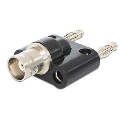 BNC hona till 2x4mm banankontakt ha