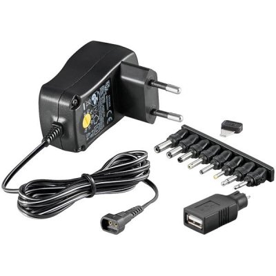 Nätadapter 230V till 3....12V 0,6A