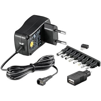 Nätadapter 230V till 3....12V 0,6A