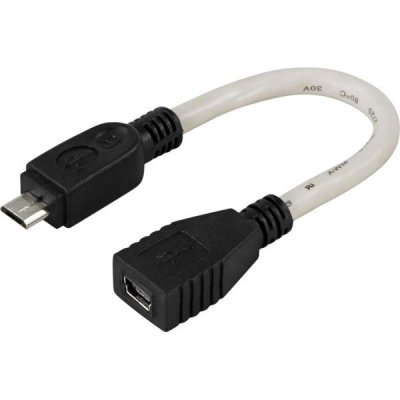 USB 2.0 adapter Micro B hane - Mini B hona