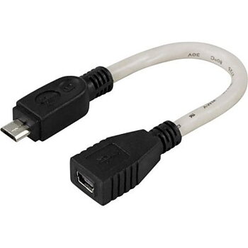 USB 2.0 adapter Micro B hane - Mini B hona