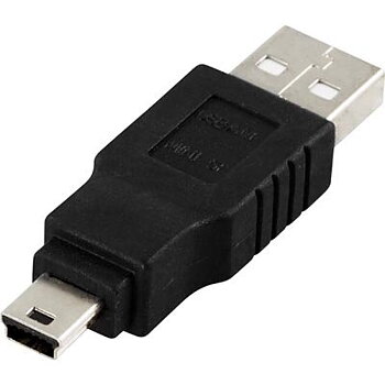 DELTACO USB-69, USB-adapter Typ A hane - Mini-B hane