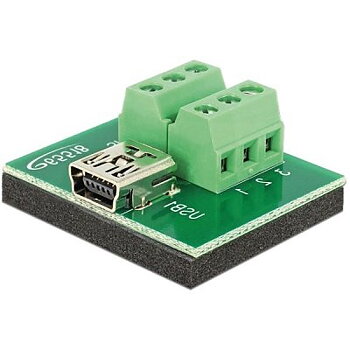 DeLOCK USB Typ Mini B ho terminalblocksadapter, Typ Mini B hona