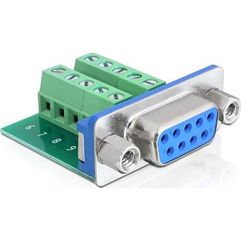 DeLOCK D-sub terminalblockadapter, DB9 hona