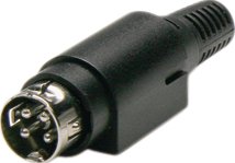 Kabelstiftdon DIN-4pin, för lödning