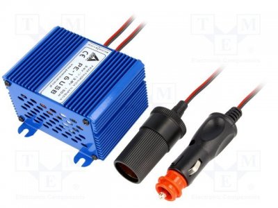 Spänningsreducerare 15...30V DC till 13.8V DC, 12A