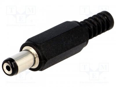 DC kontakt 5.5x 1,7 mm  Hane  För lödning