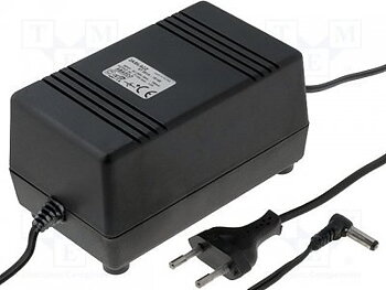 AC adapter 15VDC 1.4A 5.5x2.1mm Stab. (+) i cent