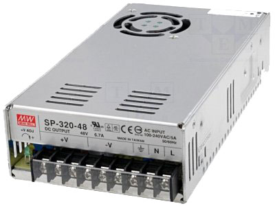 Nätaggregat Mean Well SP-320-48, 48Volt 321W