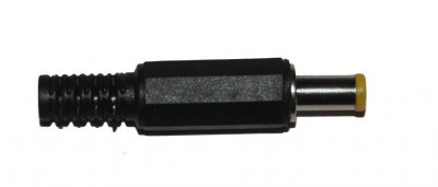DC-propp 5,0x3,0 mm med mittstift,  hane