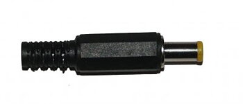 DC-propp 5,0x3,0 mm med mittstift,  hane