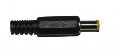 DC-propp 6.5x4,4 mm med mittstift, hane